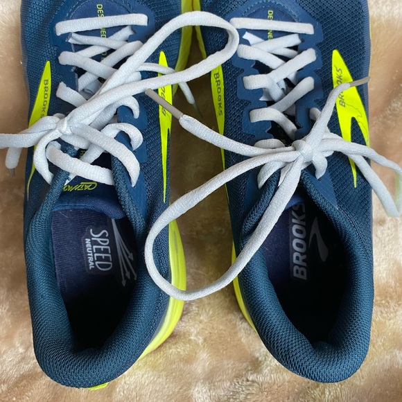 Brooks Catamount Navy Volt‎ Ultralight Trail Running Shoes Mens 10.5 - Picture 5 of 8